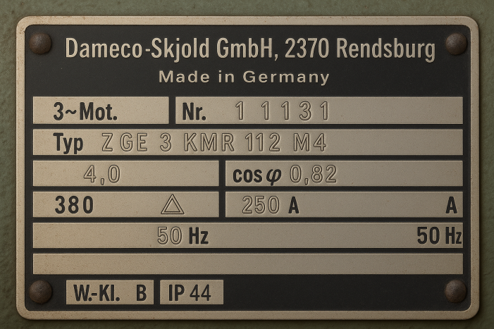 Ersatzgetriebemotor für SK 20 Skjold Dameco